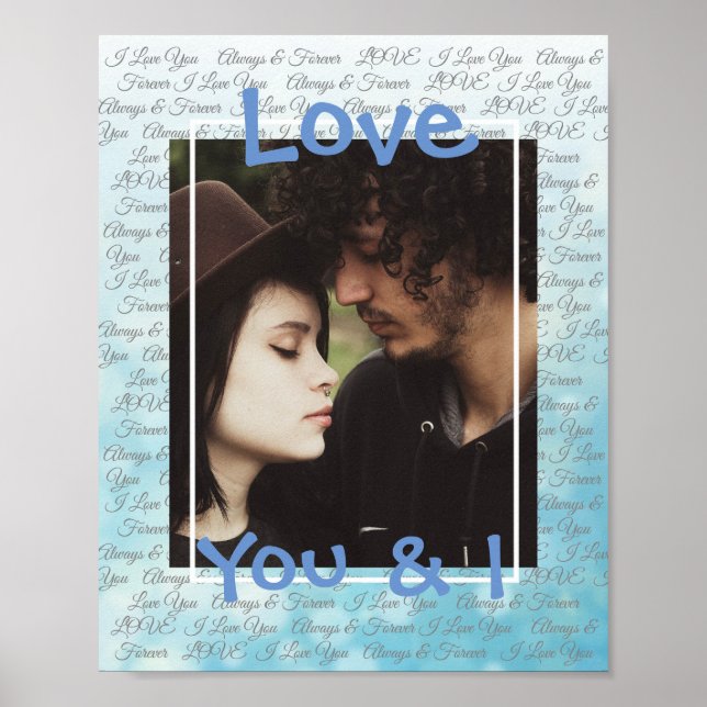 Personalise this "Love" Poster with Your Picture (Front)