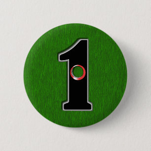 Personalise this Lucky Golfer Hole in One Design! 6 Cm Round Badge