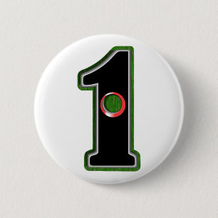 Personalise this Lucky Golfer Hole in One Design! 6 Cm Round Badge