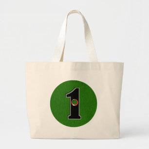 Personalise this Lucky Golfer Hole in One Design! Large Tote Bag