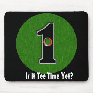 Personalise this Lucky Golfer Hole in One Design! Mouse Pad