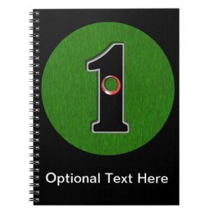 Personalise this Lucky Golfer Hole in One Design! Notebook