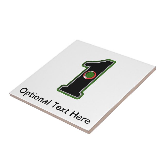 Personalise this Lucky Golfer Hole in One Design! Tile (Side)