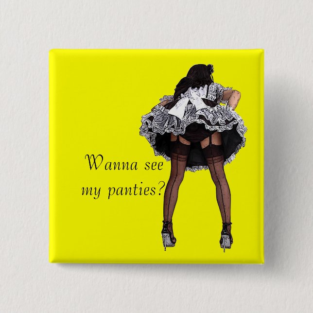 Personalise this Maid Button (Front)