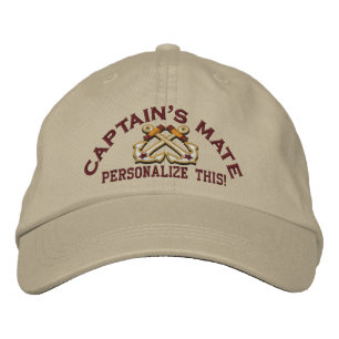 Personalise This Name Location Business Nautical Embroidered Hat