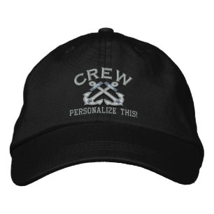 Personalise This Name Location Crew Nautical Embroidered Hat