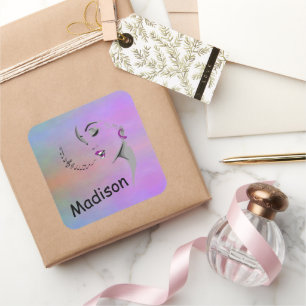 Personalise this Singing a Song Singer Musician Square Sticker