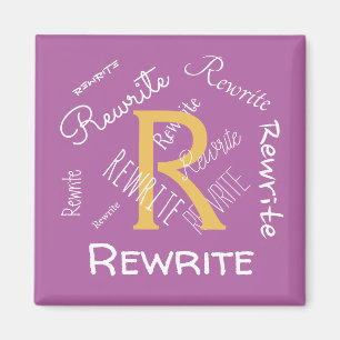 Personalise this template, family name, magnet