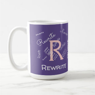 Personalise this template, MONOGRAM, FAMILY, NAME, Coffee Mug