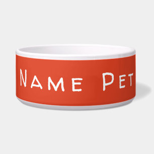 Personalise this template, NAME PET, Bowl