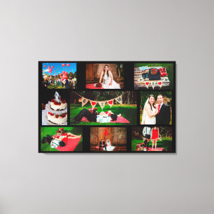 Personalise this Wedding Photo Collage Wall Art
