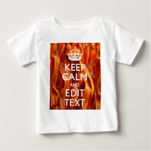 Personalise This with Keep Calm and Sizzling Bacon Baby T-Shirt