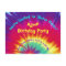 Personalise Tie Dye Birthday Invitations Your Text