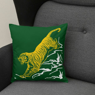 Personalise Tiger Print Safari Wildlife Cat Design Cushion