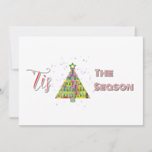 Personalise 'Tis The Season Christmas   Holiday Card