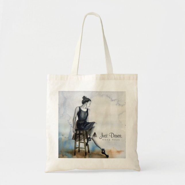 Personalise Tote Bag Just Dance Ballet Ballerina (Front)