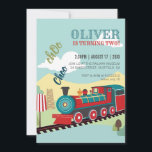 Personalise Train Party Kids Train Ticket Birthday Invitation<br><div class="desc">All aboard the birthday express! Our Personalise Train Party Kids Train Ticket Birthday Invitation is the perfect way to invite friends and family to your child's train-themed party. Featuring a charming train ticket design and personalised party details, this invitation sets the tone for a fun and festive celebration that your...</div>