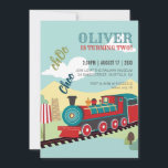 Personalise Train Party Kids Train Ticket Birthday Invitation<br><div class="desc">All aboard the birthday express! Our Personalise Train Party Kids Train Ticket Birthday Invitation is the perfect way to invite friends and family to your child's train-themed party. Featuring a charming train ticket design and personalised party details, this invitation sets the tone for a fun and festive celebration that your...</div>