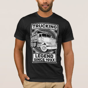 Personalise Trucking Legend Dump Truck Driver T-Shirt
