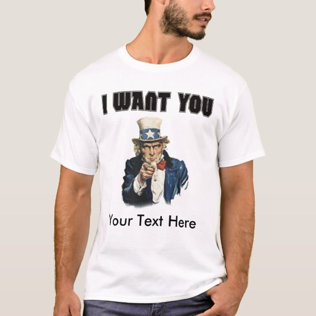 Personalise - Uncle Sam T-Shirt (Front)