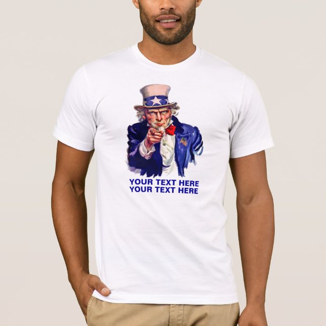 Personalise Uncle Sam T-Shirt (Front)