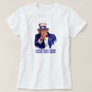 Personalise Uncle Sam T-Shirt