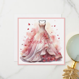 Personalise Upload Photo Bridal Shower Thank you Card