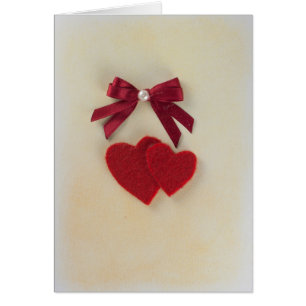 Personalise Valentine's red heart and bow