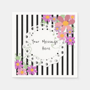 Personalise , vintage , retro napkin