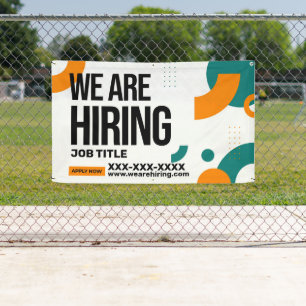 Personalise We Are Hiring Job Title Contact Info Banner