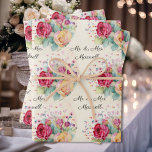 Personalise Wedding 3 Sayings Your Text Roses Wrap Wrapping Paper Sheet<br><div class="desc">Personalise Wedding Wrapping Paper Sheets  - 3 Sayings With Your - Pretty Roses</div>