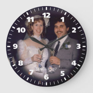 Personalise Wedding Anniversary (Special Order) Large Clock