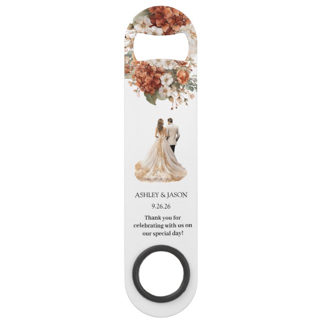 Personalise Wedding Favour Bottle Opener (Front)