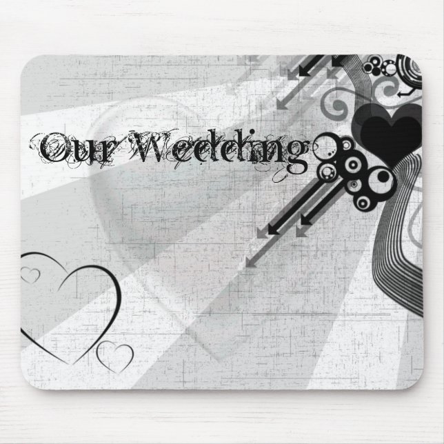 Personalise Wedding / Valentine's Day Mouse Pad (Front)