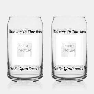 Personalise Welcome Soda Glass