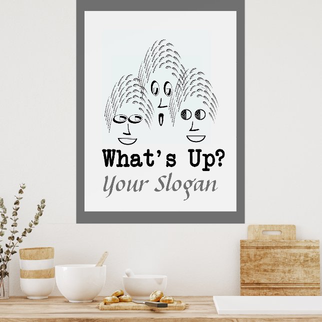 Personalise What's Up?  Poster (Kitchen)
