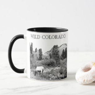 Personalise Wild Colorado Elk Wilderness Mug