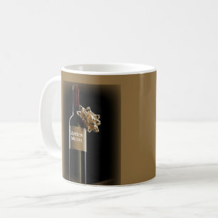 Personalise Wine Bottle with Bow Boss’s Day Coffee Mug
