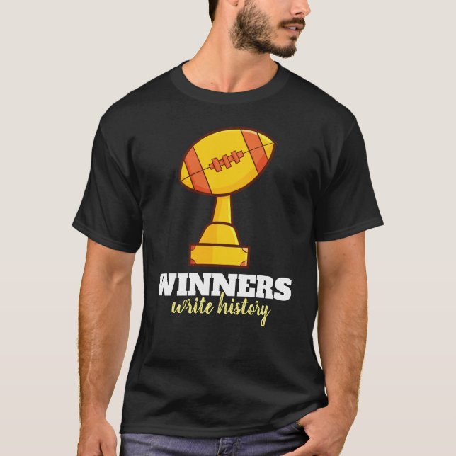 Personalise Winner Write History T-Shirt (Front)