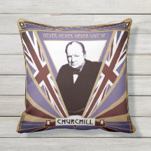 Personalise Winston Churchill Art Deco Union Jack