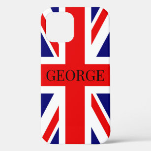 Personalise with a Name British National Flag iPhone 12 Case
