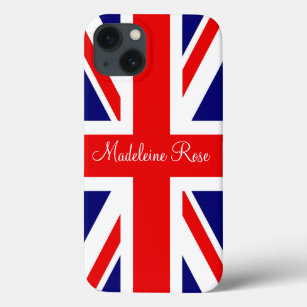 Personalise with a Name British National Flag iPhone 13 Case