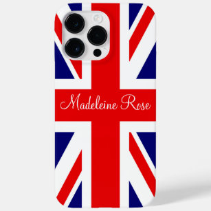 Personalise with a Name British National Flag Case-Mate iPhone 14 Pro Max Case