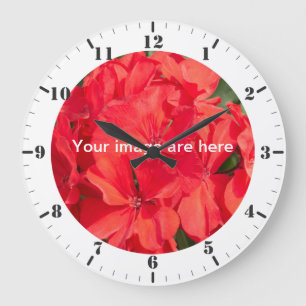 Personalise with hour markers and minute dials large clock