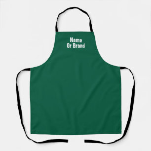 Personalise With Name Brand Green Chef Kitchen Apron