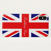 Personalise with Name British National Flag Case-Mate iPhone Case (Back (Horizontal))