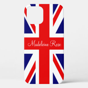 Personalise with Name British National Flag iPhone 12 Pro Case