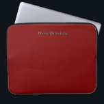 Personalise With Name Dk Red  Laptop Sleeve<br><div class="desc">Style: Neoprene Laptop Sleeve 15 inch Protect your laptop with a custom laptop sleeve. Made with 100% neoprene, these lightweight and water resistant sleeves look great with your photos, text, or designs. Great for travel or just day-to-day use, custom laptop sleeves come in three sizes to fit your device and...</div>
