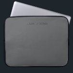 Personalise With Name Grey  Laptop Sleeve<br><div class="desc">Style: Neoprene Laptop Sleeve 15 inch Protect your laptop with a custom laptop sleeve. Made with 100% neoprene, these lightweight and water resistant sleeves look great with your photos, text, or designs. Great for travel or just day-to-day use, custom laptop sleeves come in three sizes to fit your device and...</div>