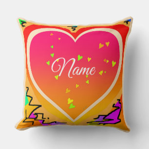 Personalise With Name Have A Heart Cushion
